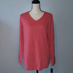 Karen Scott Cobble curved pullover